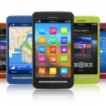 Set of touchscreen smartphones