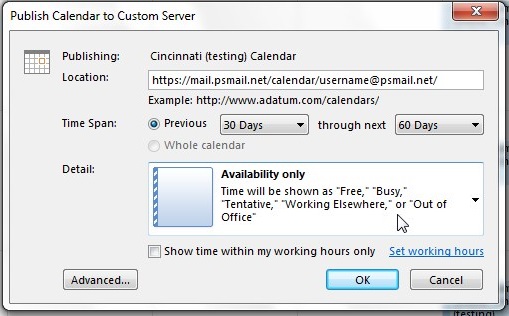 Calendar publish outlook Calendar publish outlook