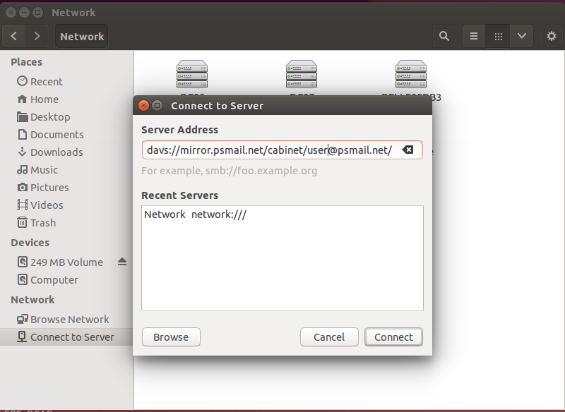 connect to server ubuntu 2